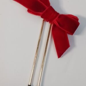 Petite Red Velvet  Bows 4